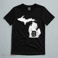 Detroit Michigan Motor City Midwest D Mitten T-Shirt thumb 5