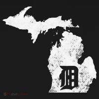 Detroit Michigan Motor City Midwest D Mitten T-Shirt thumb 7