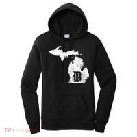 Detroit Michigan Motor City Midwest D Mitten Women's Hoodie thumb 0