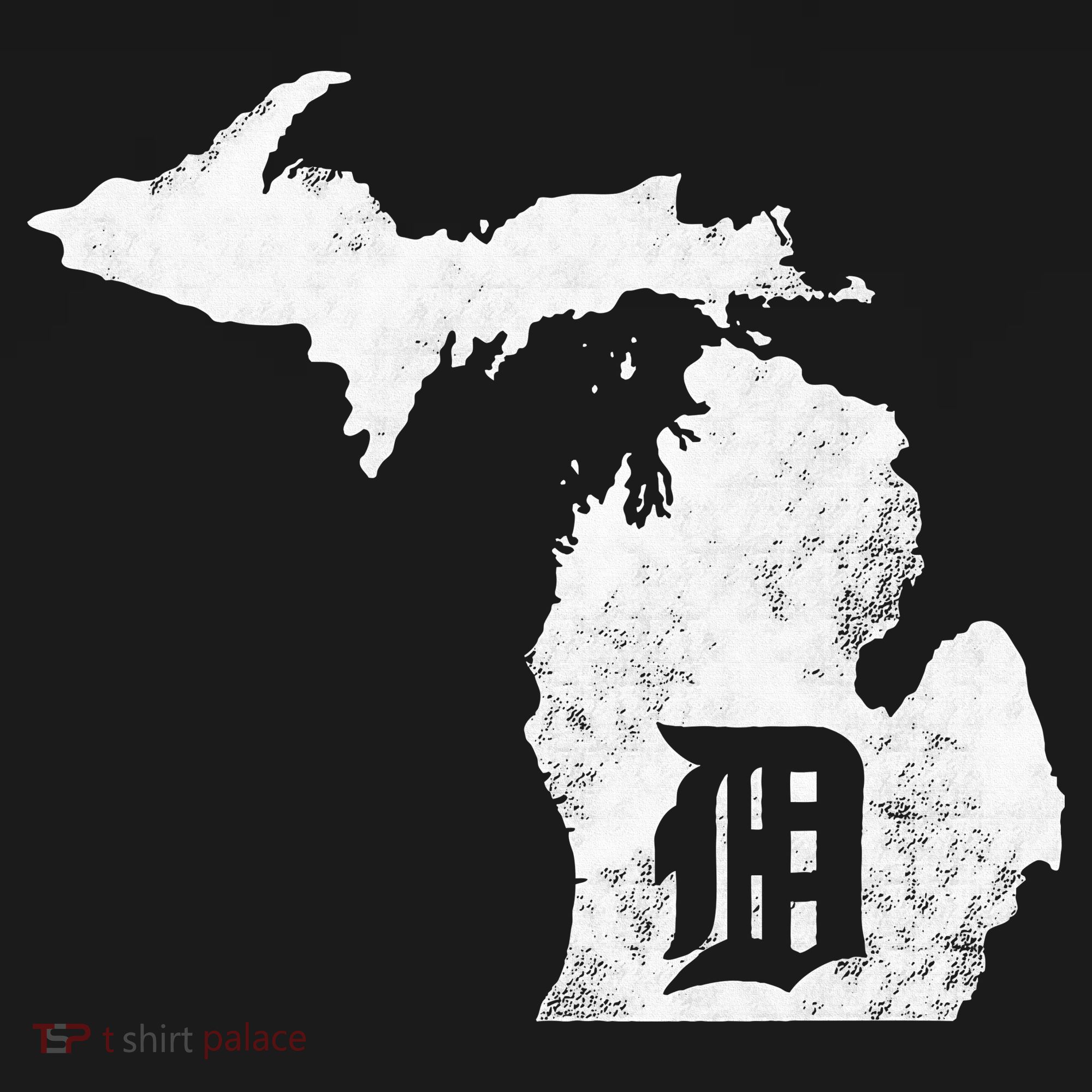 Detroit Michigan Motor City Midwest D Mitten Mousepad