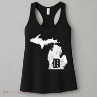 Detroit Michigan Motor City Midwest D Mitten Women's Tank Top thumb 3