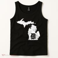 Detroit Michigan Motor City Midwest D Mitten Tank Top thumb 2