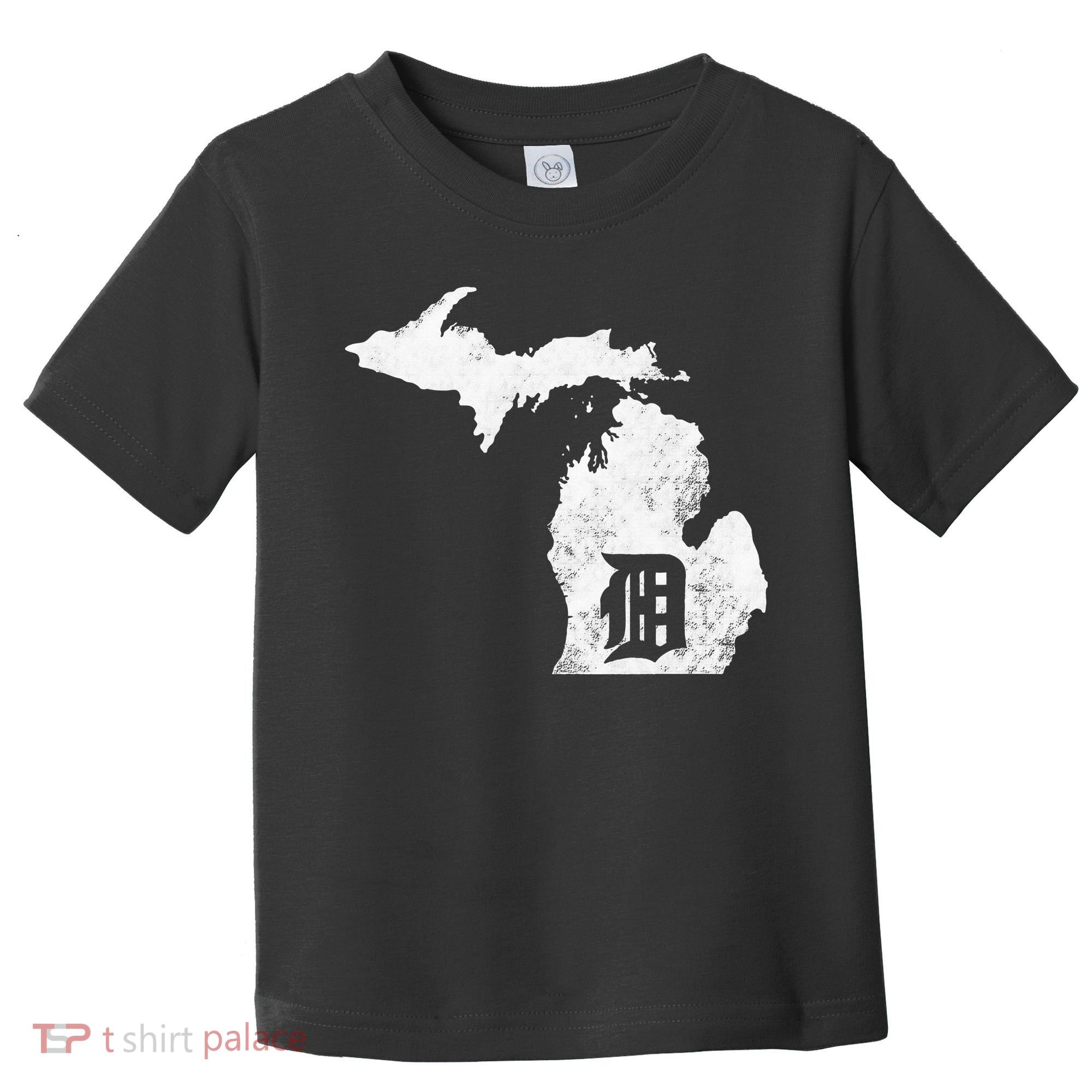 Detroit Michigan Motor City Midwest D Mitten Toddler T-Shirt