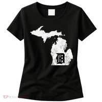 Detroit Michigan Motor City Midwest D Mitten Women's T-Shirt thumb 0
