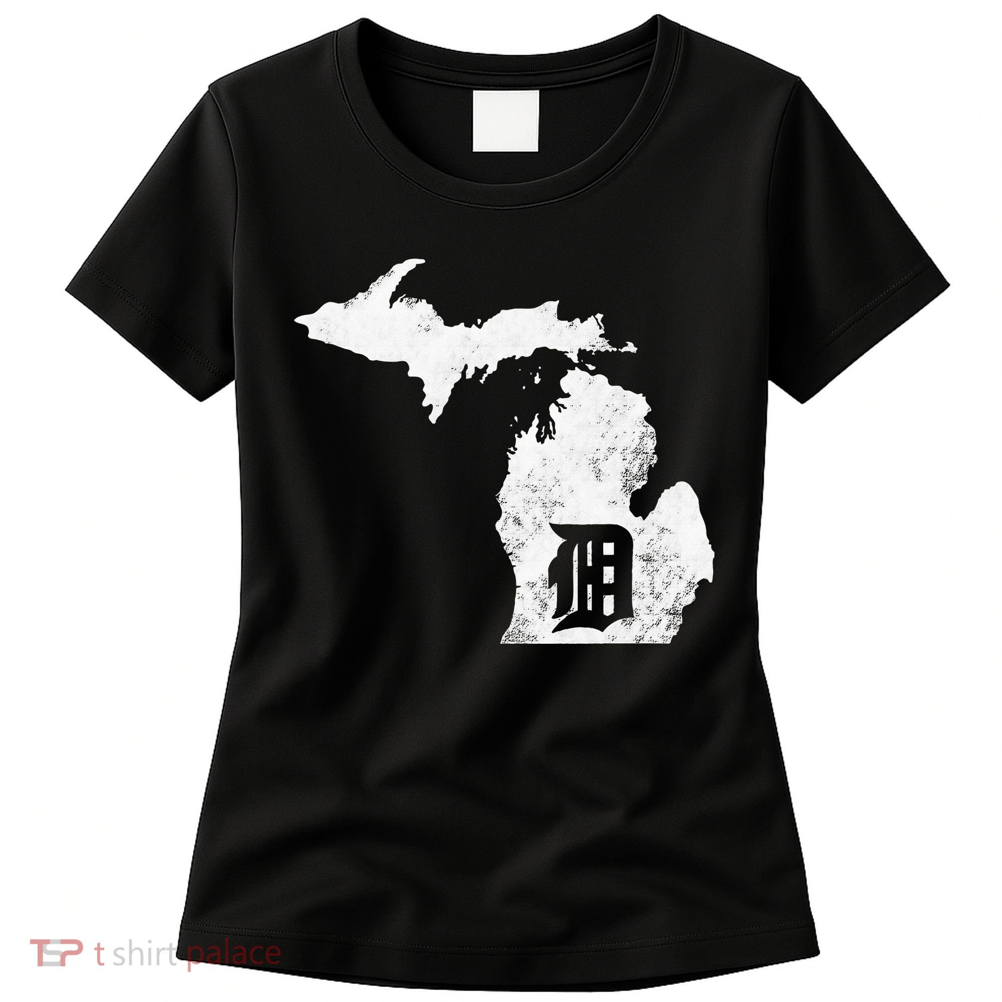 Detroit Michigan Motor City Midwest D Mitten Women's T-Shirt