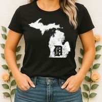 Detroit Michigan Motor City Midwest D Mitten Women's T-Shirt thumb 2