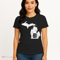 Detroit Michigan Motor City Midwest D Mitten Women's T-Shirt thumb 4