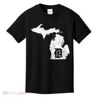 Detroit Michigan Motor City Midwest D Mitten Kids T-Shirt thumb 0