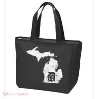 Detroit Michigan Motor City Midwest D Mitten Tote Bag thumb 3