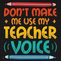 Dont Make Me Use My Teacher Voice Daycare Teacher Women's Hoodie thumb 2