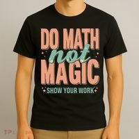 Do Math Not Show Your Work Magic Show T-Shirt thumb 3
