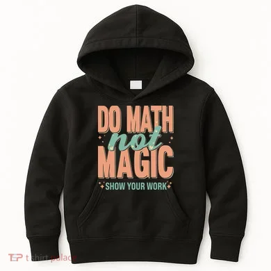 Do Math Not Show Your Work Magic Show Kids Hoodie