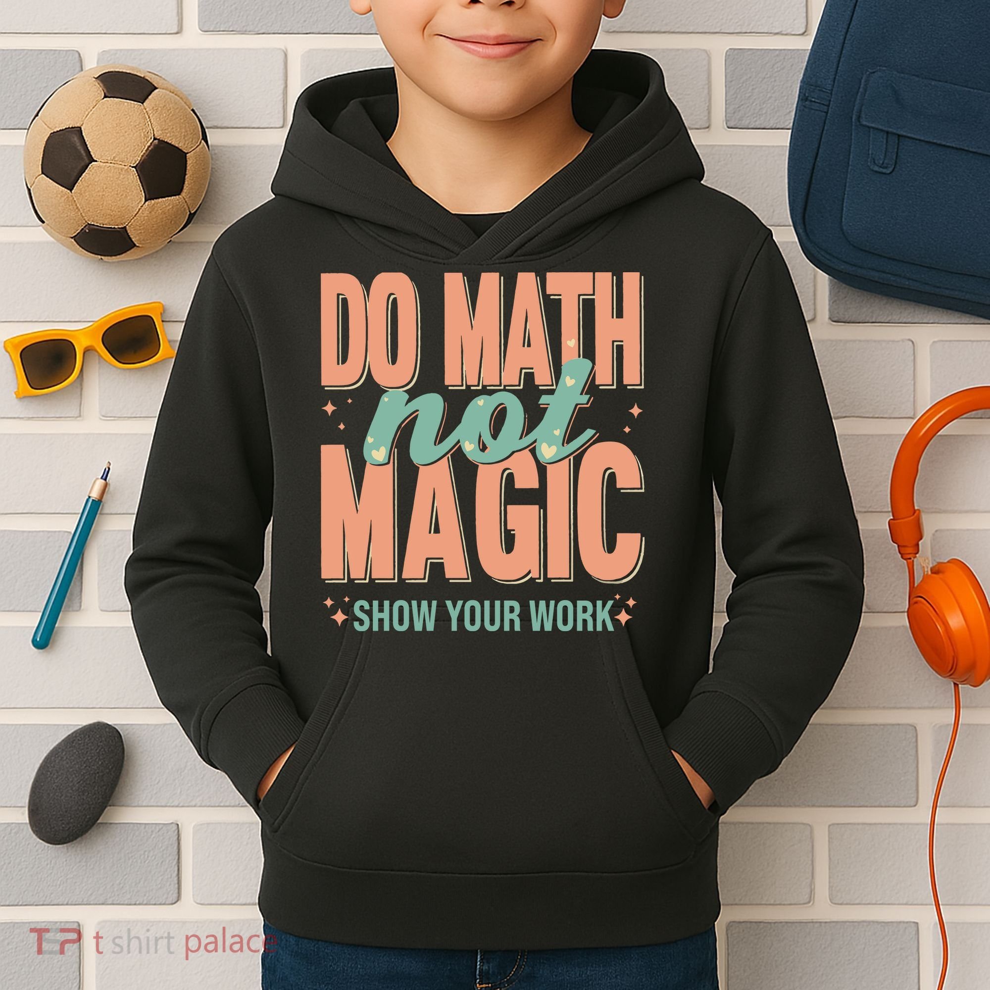 Do Math Not Show Your Work Magic Show Kids Hoodie