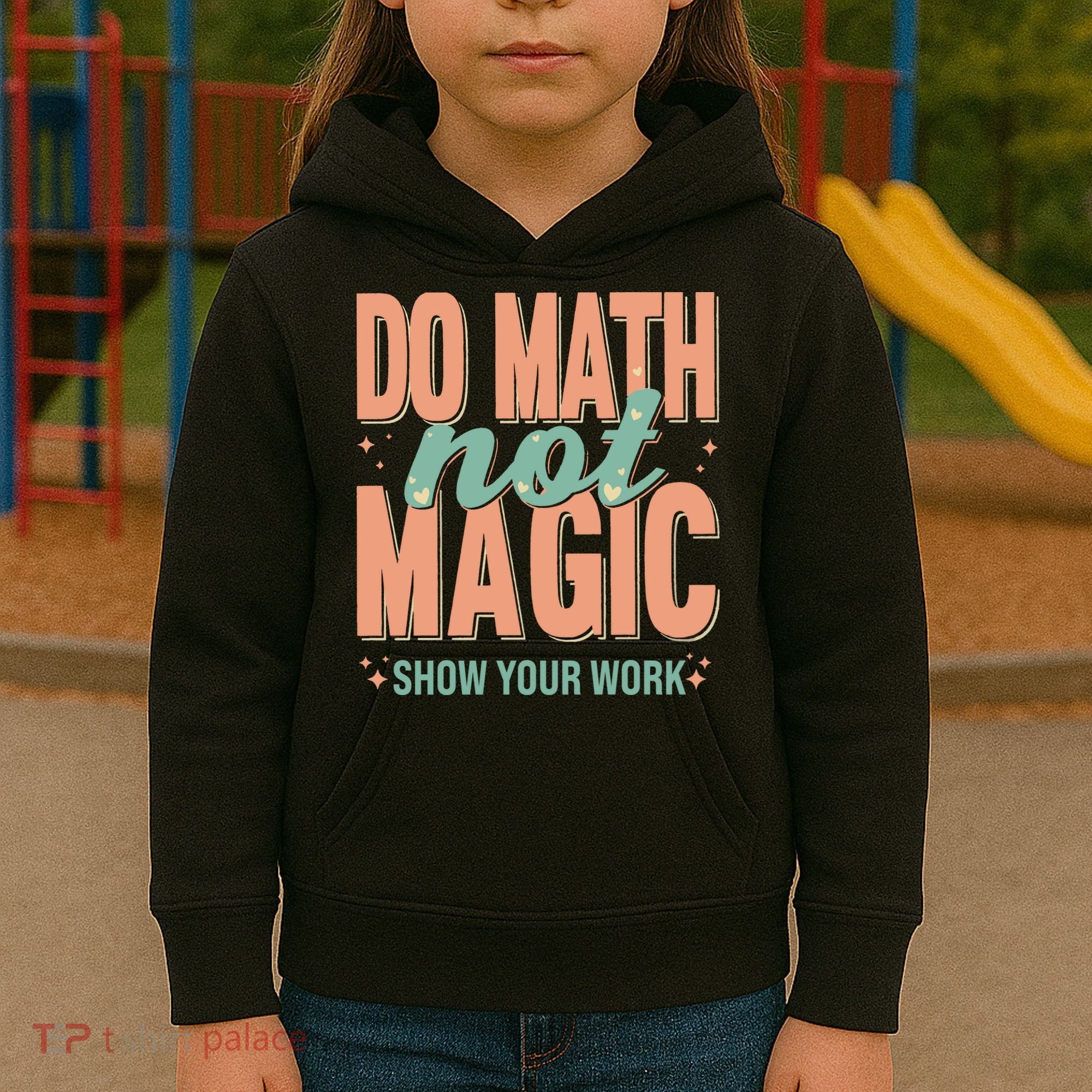 Do Math Not Show Your Work Magic Show Kids Hoodie