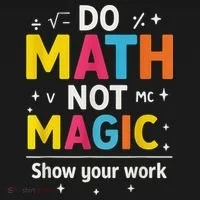 Do Math Not Magic Funny Math Teacher Back To School Doggie Tank thumb 4