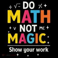Do Math Not Magic Funny Math Teacher Back To School Coaster thumb 2