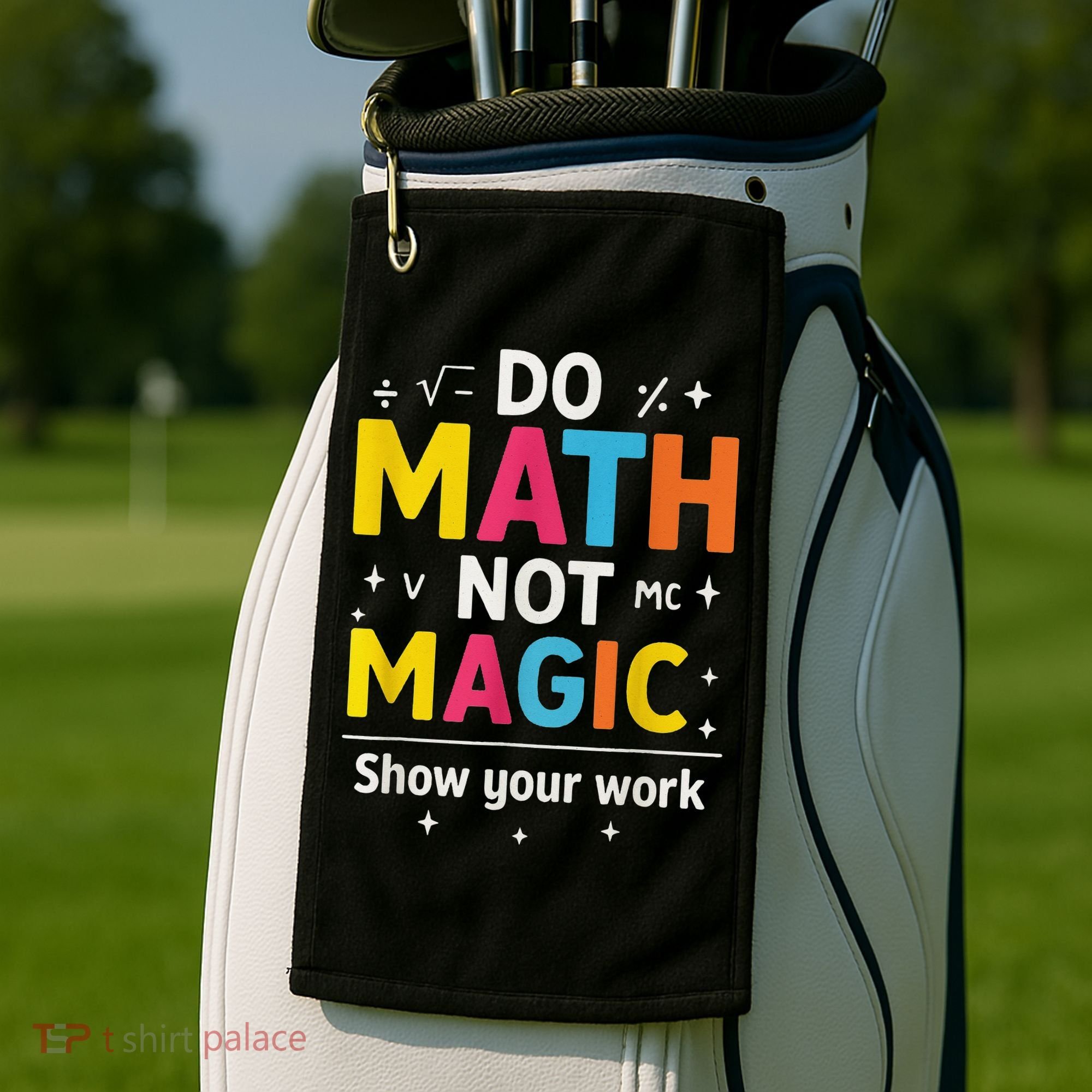 Do Math Not Magic Funny Math Teacher Back To School Golf Towel
