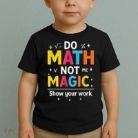 Do Math Not Magic Funny Math Teacher Back To School Toddler T-Shirt thumb 2