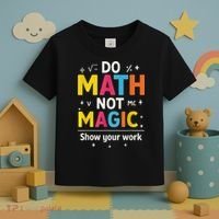 Do Math Not Magic Funny Math Teacher Back To School Toddler T-Shirt thumb 3
