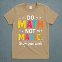 Do Math Not Magic Funny Math Teacher Back To School T-Shirt thumb 5
