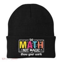 Do Math Not Magic Funny Math Teacher Back To School Beanie thumb 0