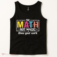 Do Math Not Magic Funny Math Teacher Back To School Tank Top thumb 2