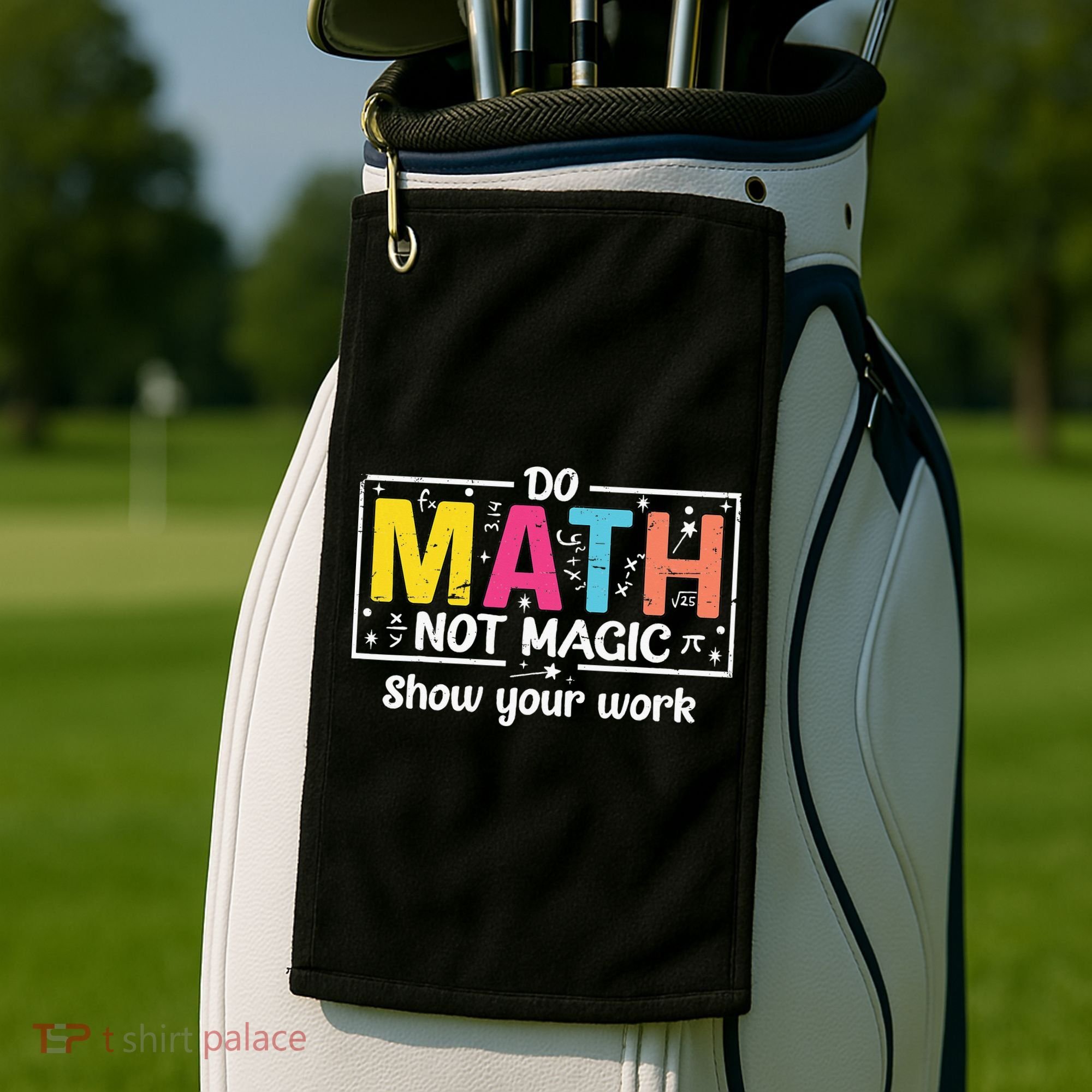 Do Math Not Magic Funny Math Teacher Back To School Golf Towel