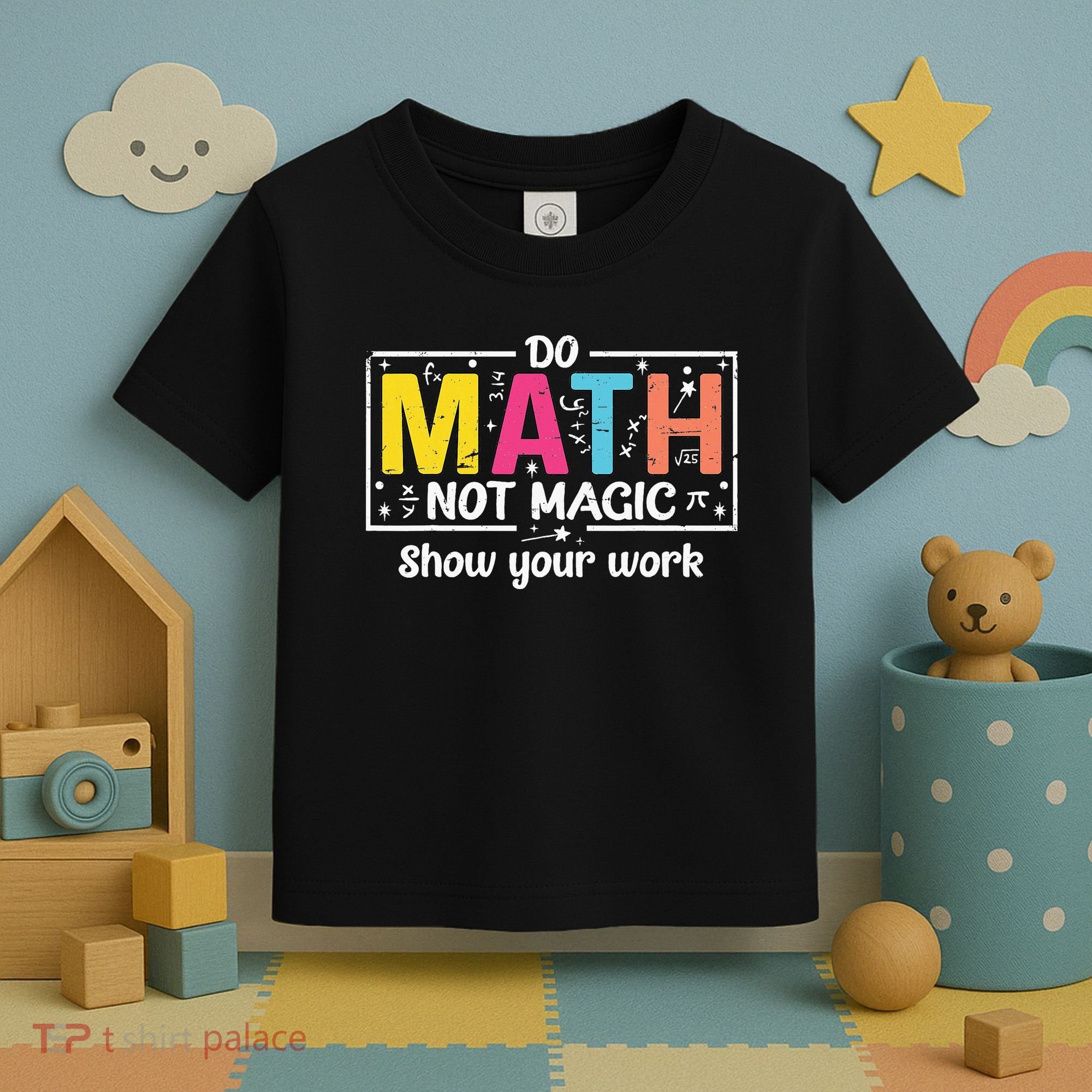Do Math Not Magic Funny Math Teacher Back To School Toddler T-Shirt