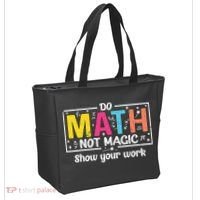 Do Math Not Magic Funny Math Teacher Back To School Tote Bag thumb 2