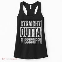 Distressed Mississippi Outfit MS Straight Outta Mississippi Women's Tank Top thumb 0