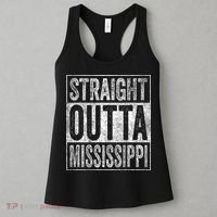 Distressed Mississippi Outfit MS Straight Outta Mississippi Women's Tank Top thumb 3