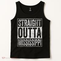Distressed Mississippi Outfit MS Straight Outta Mississippi Tank Top thumb 2