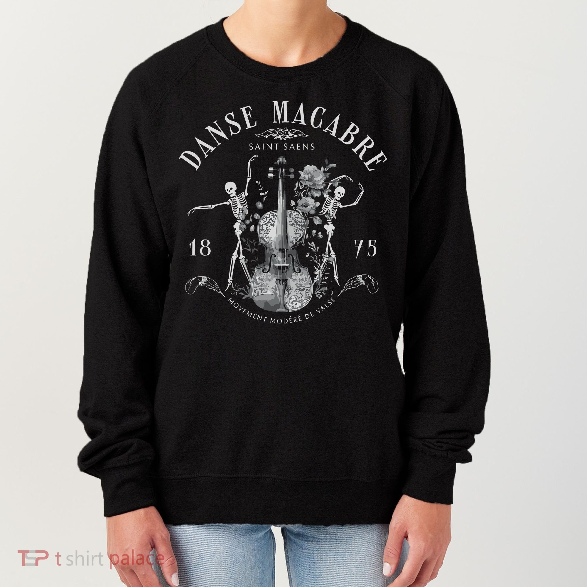 Danse Macabre Orchestra Skeleton Violin Women's Sweatshirt