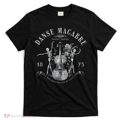 Danse Macabre Orchestra Skeleton Violin T-Shirt