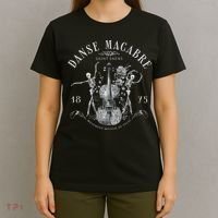 Danse Macabre Orchestra Skeleton Violin T-Shirt thumb 4