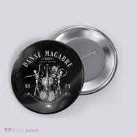 Danse Macabre Orchestra Skeleton Violin Button thumb 0