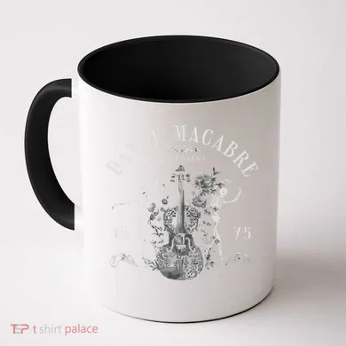 Danse Macabre Orchestra Skeleton Violin Coffee Mug