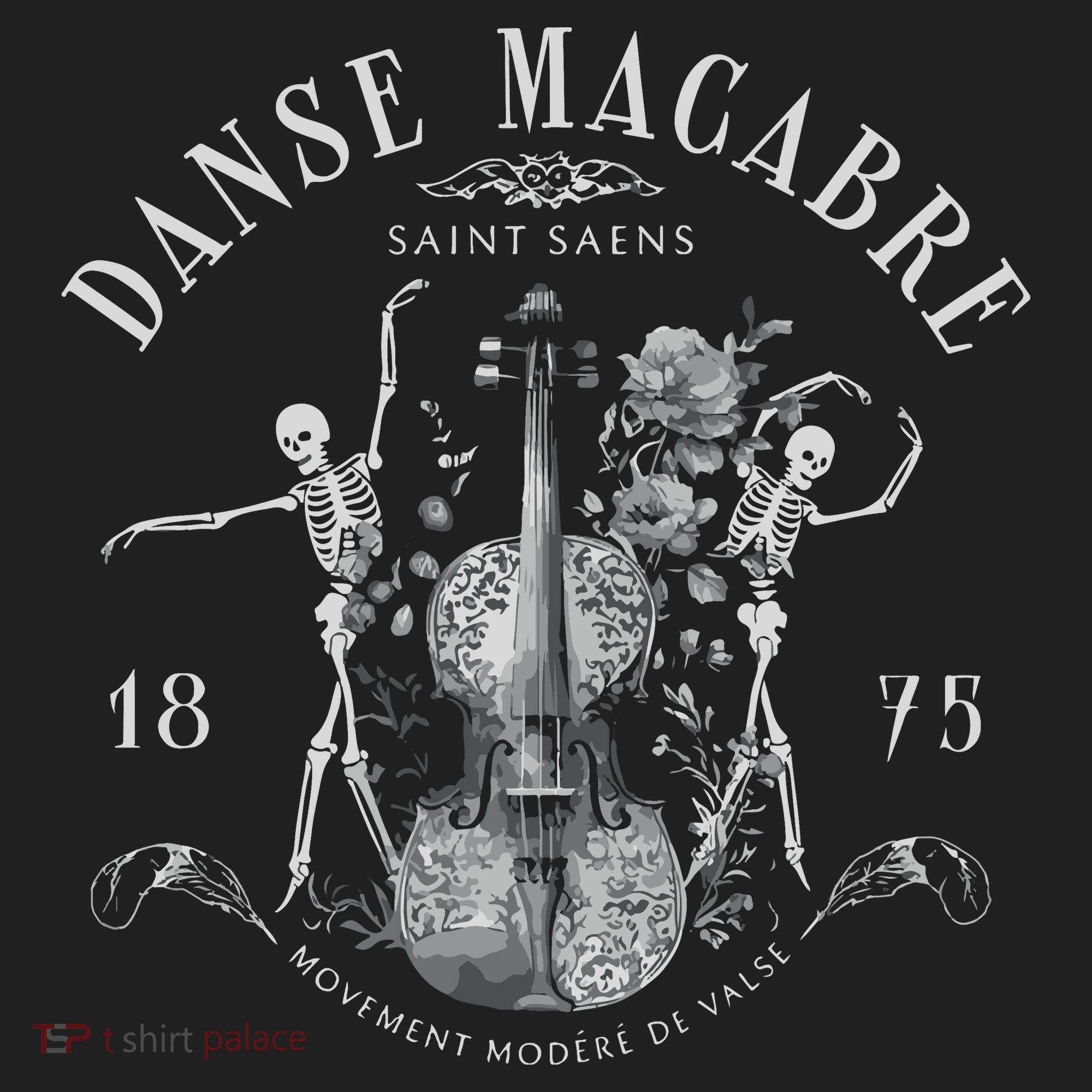 Danse Macabre Orchestra Skeleton Violin Tumbler