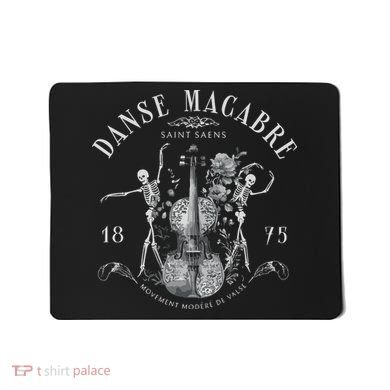 Danse Macabre Orchestra Skeleton Violin Mousepad