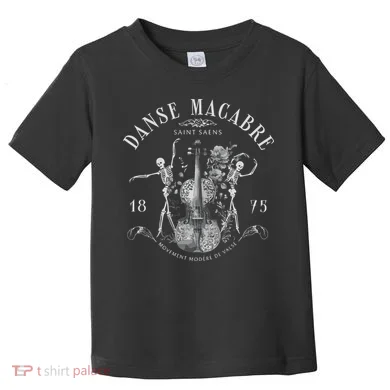 Danse Macabre Orchestra Skeleton Violin Toddler T-Shirt