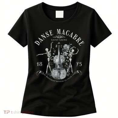 Danse Macabre Orchestra Skeleton Violin Women's T-Shirt