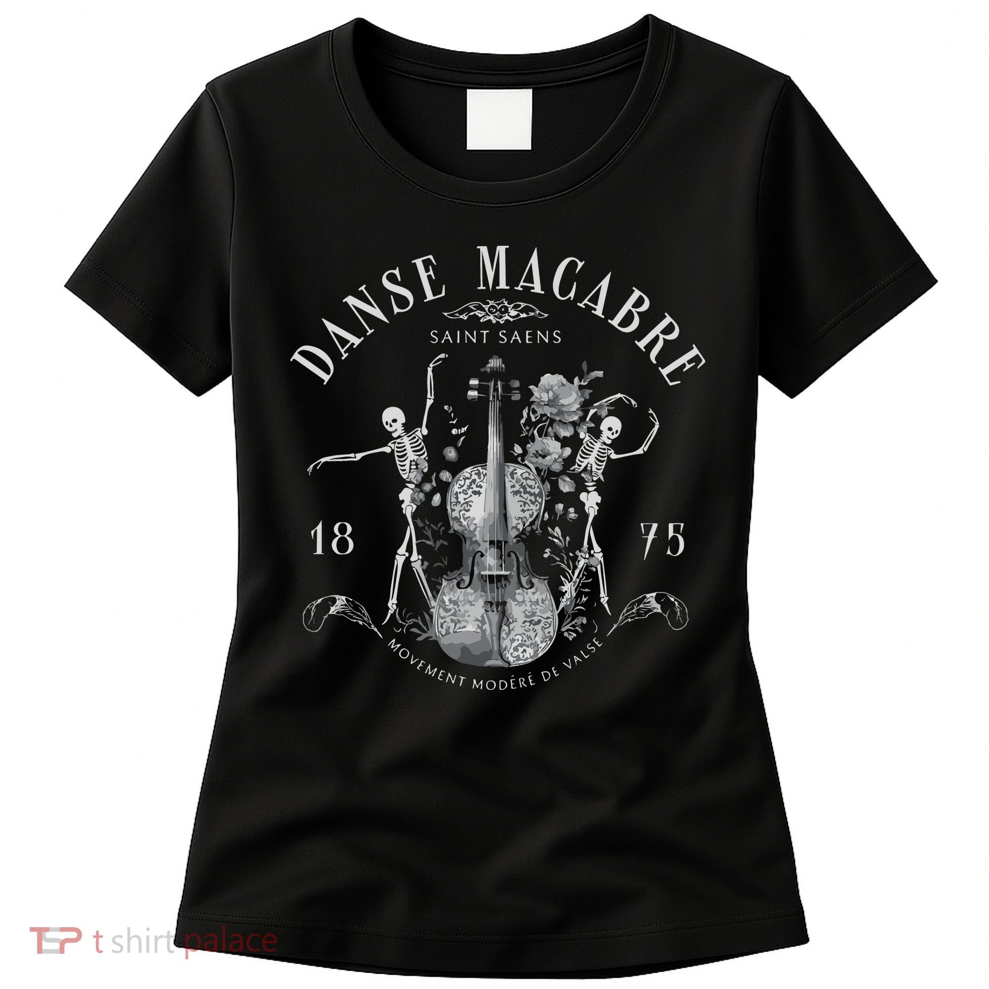 Danse Macabre Orchestra Skeleton Violin Women's T-Shirt
