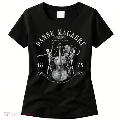 Danse Macabre Orchestra Skeleton Violin Women's T-Shirt