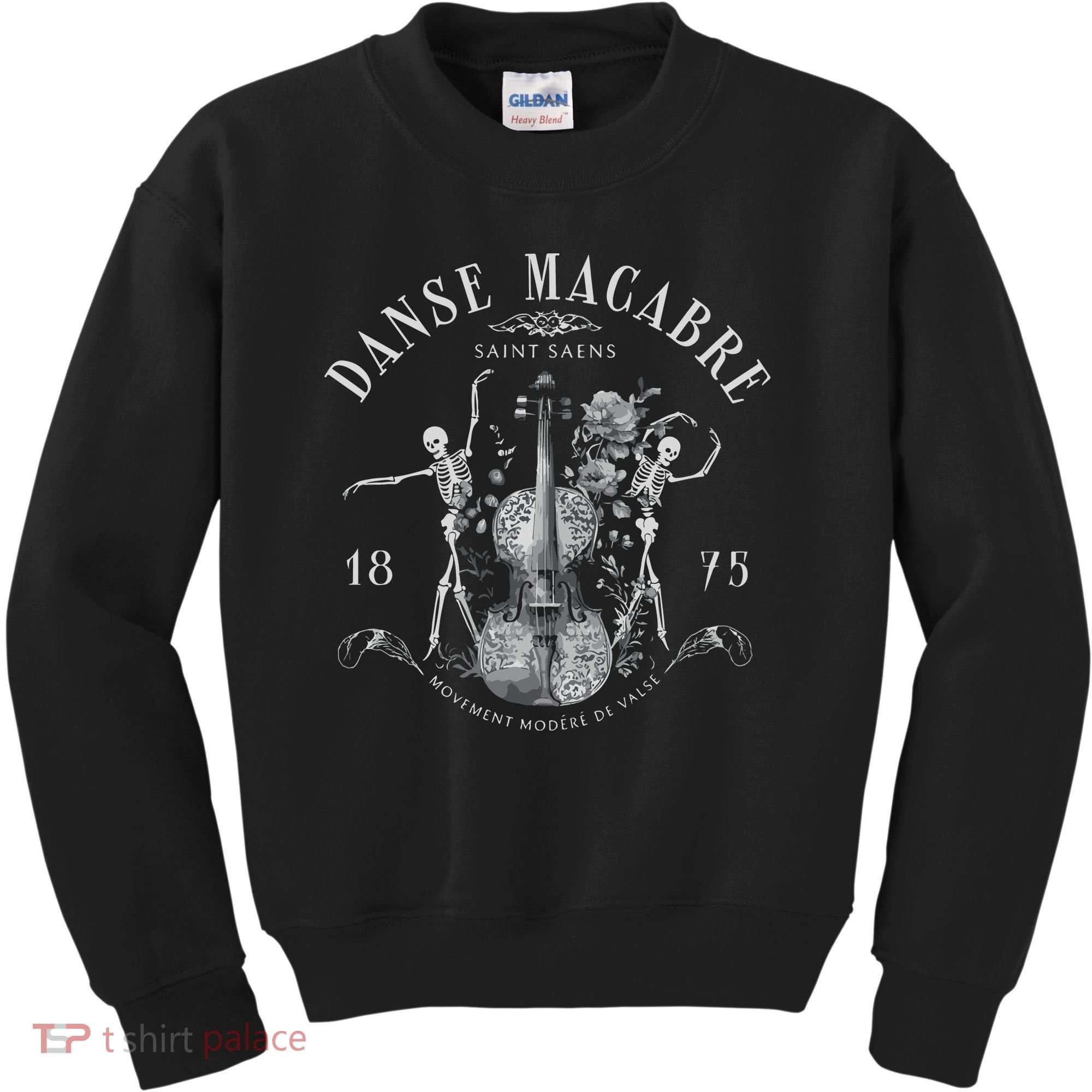 Danse Macabre Orchestra Skeleton Violin Kids Sweatshirt