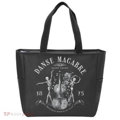 Danse Macabre Orchestra Skeleton Violin Tote Bag