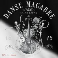 Danse Macabre Orchestra Skeleton Violin Toddler Fine Jersey T-Shirt thumb 2