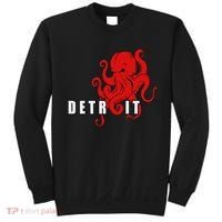 Detroit Michigan Octopus Kraken Downtown Motor City Sweatshirt thumb 0