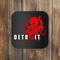 Detroit Michigan Octopus Kraken Downtown Motor City Coaster thumb 0