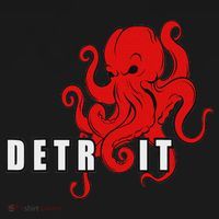 Detroit Michigan Octopus Kraken Downtown Motor City Coaster thumb 2