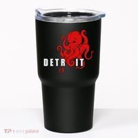 Detroit Michigan Octopus Kraken Downtown Motor City Tumbler thumb 0